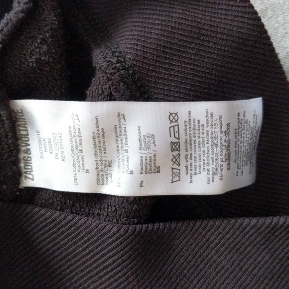 NWT Zadig& Voltaire Black Hooded cardigan Size 10 - Picture 6 of 10